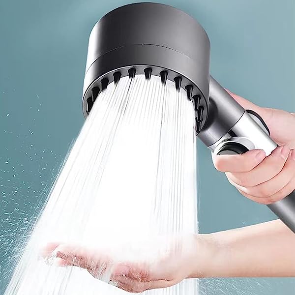 High-pressure spa shower head with 9-layer water filter for purifying, water-saving home spa experience and bathroom upgrade.