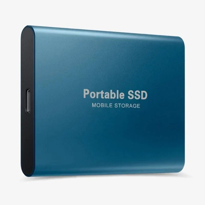 High-speed portable external SSD for Mac & PC, offering fast data storage and backup.