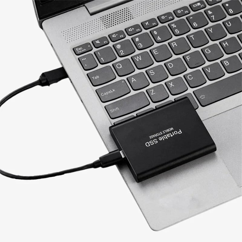 Sleek USB 3.1 portable solid state drive for ultra-fast external storage on Mac and PC.