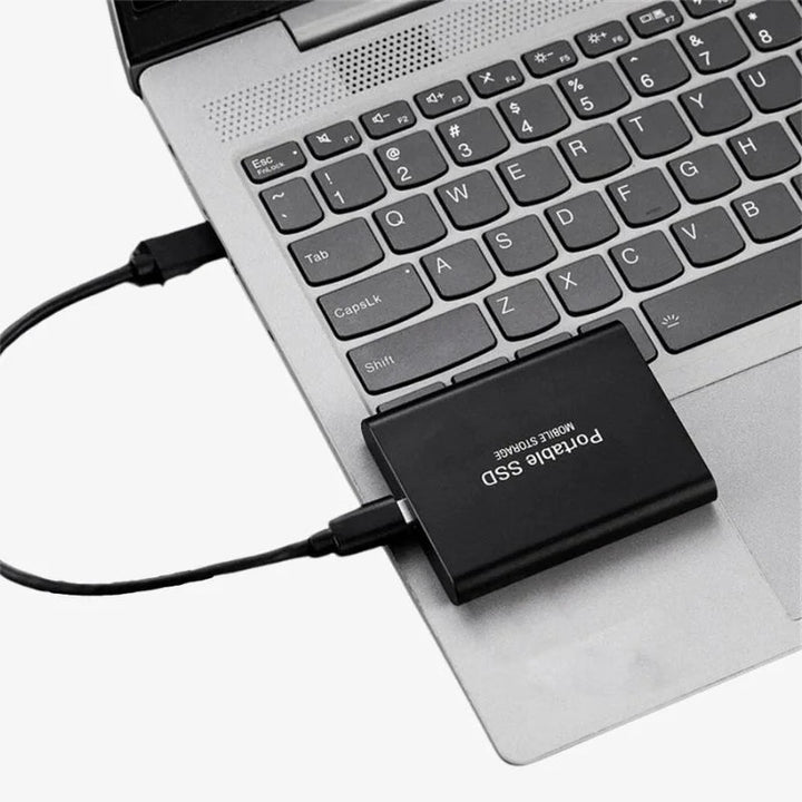 Sleek USB 3.1 portable solid state drive for ultra-fast external storage on Mac and PC.