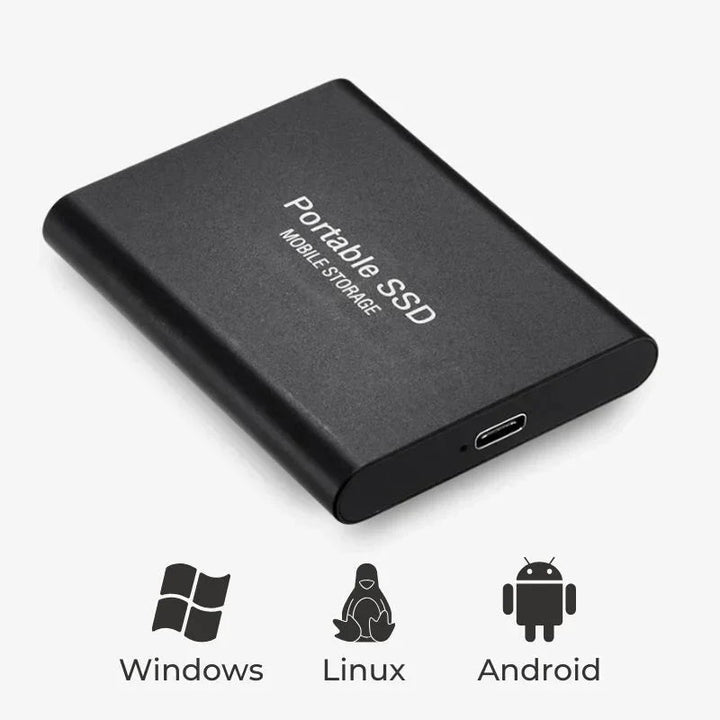 Travel-ready high-speed portable external SSD (1TB-16TB) for Mac & PC, essential digital storage.