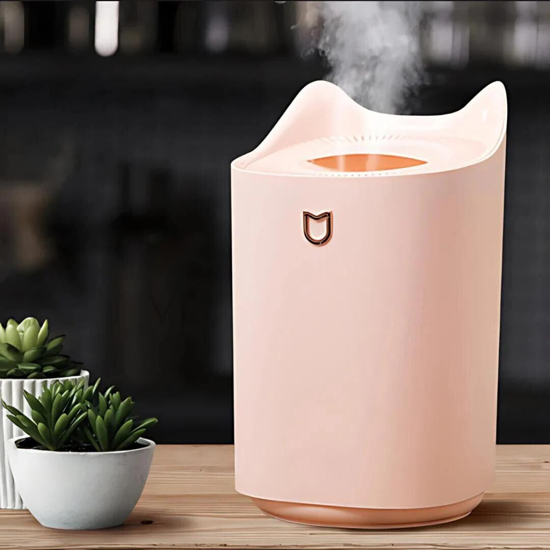 Large 101 fl oz ultrasonic humidifier actively diffusing cool mist for home health & wellness.