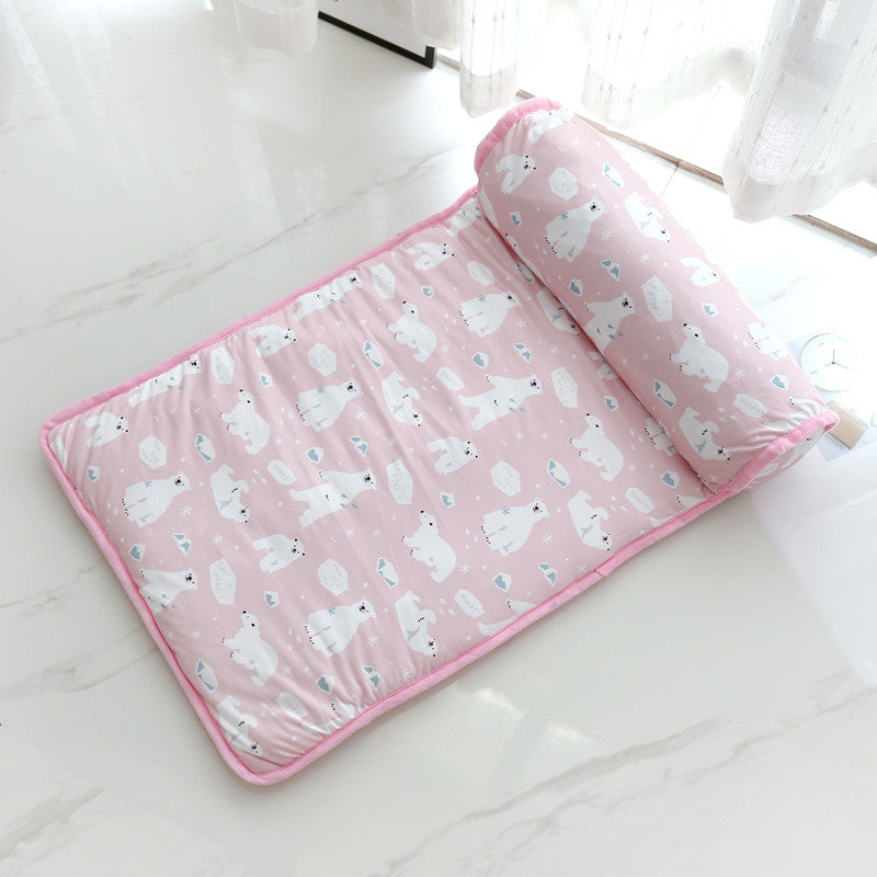 Pet accessory: Ice silk cooling mat, a washable bed for your dog or cat's comfort.