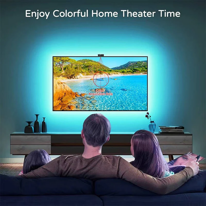Transform your TV into an immersive home theater with this dynamic LED strip backlight, featuring screen sync.