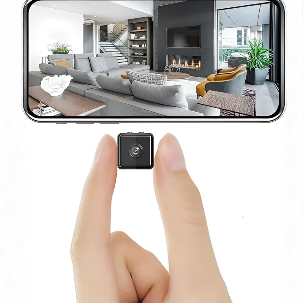 Indoor 1080p wireless home security camera for smart home monitoring and surveillance.