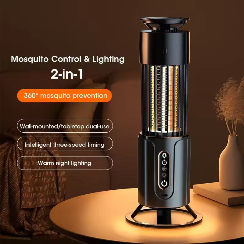 Compact rechargeable UV bug zapper for indoor pest control. Ideal electric insect trap for any room in your home.