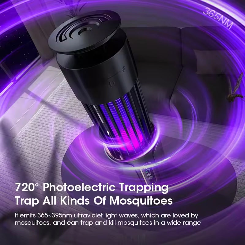 Effective indoor electric UV insect trap for home. A chemical-free bug zapper with blue light for mosquito control.