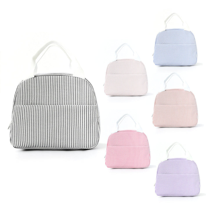 Insulated lunch bag for fresh meals, perfect for daily work, school, or picnics. Keep food cold or warm.