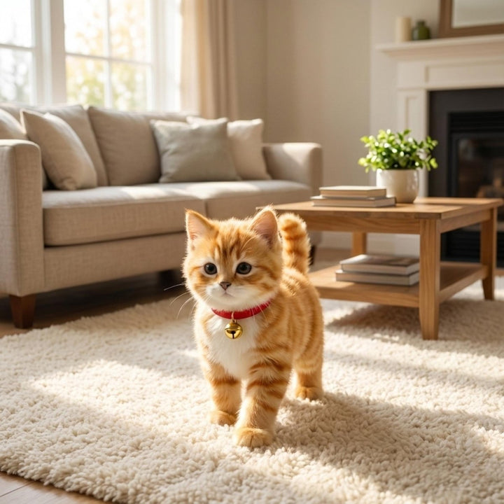 Realistic movement plush cat toy for children, an interactive pet & engaging gift for young kids.