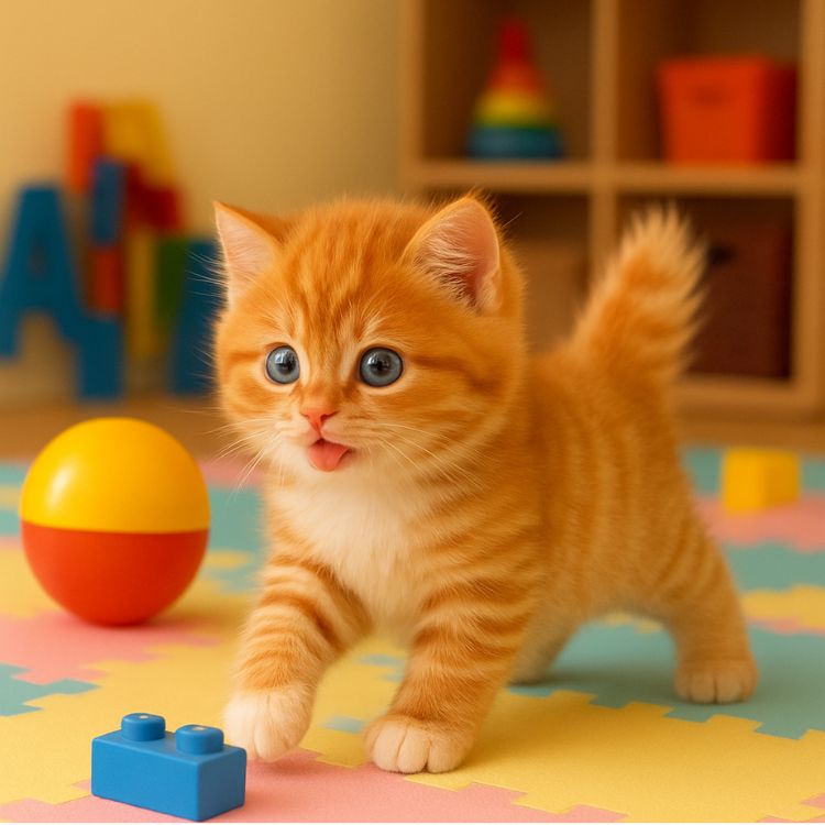 Kids' interactive plush cat toy with lifelike movements, promoting imaginative play & pet care.
