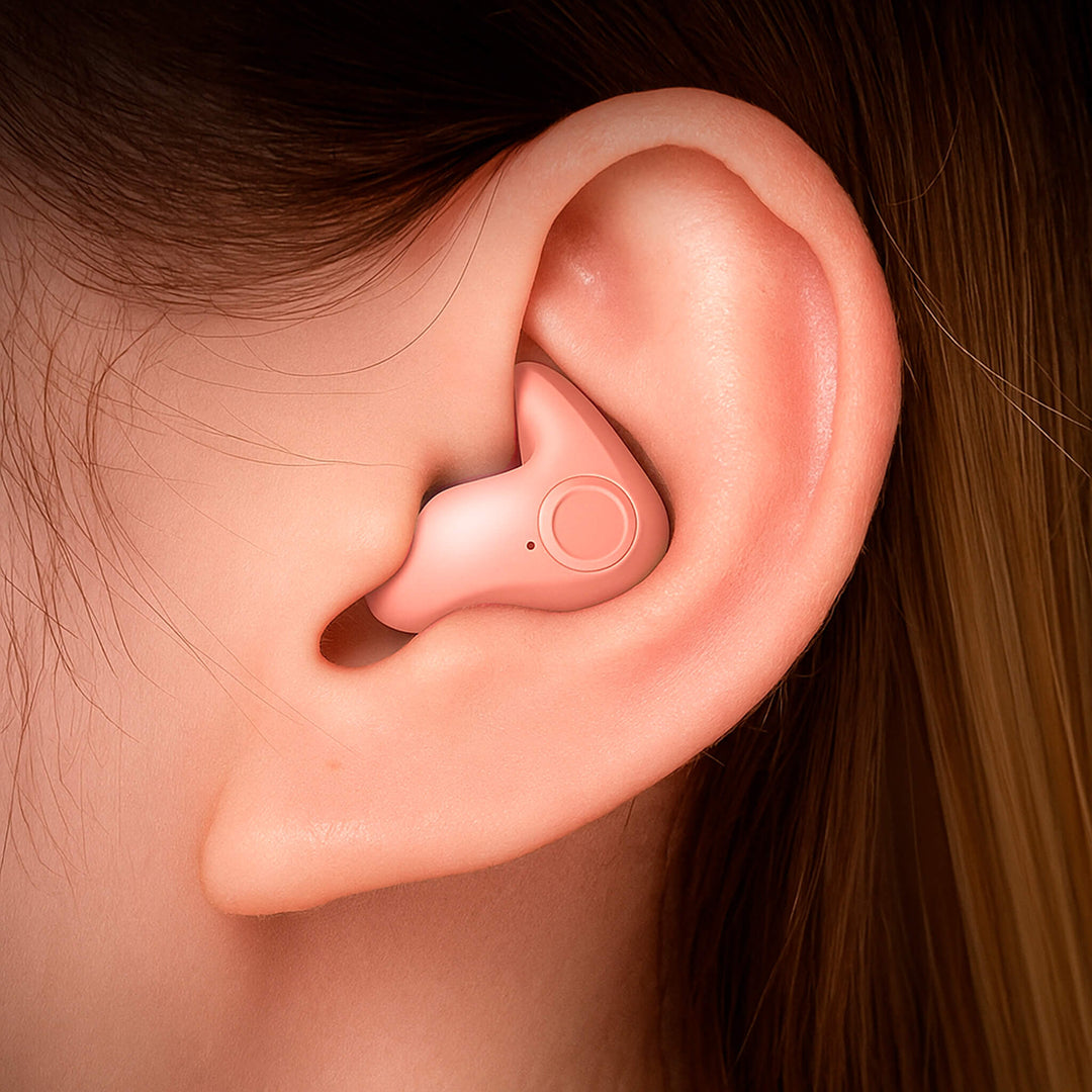 Discreet wireless sleep earbuds, ideal for light sleepers, featuring noise isolation.