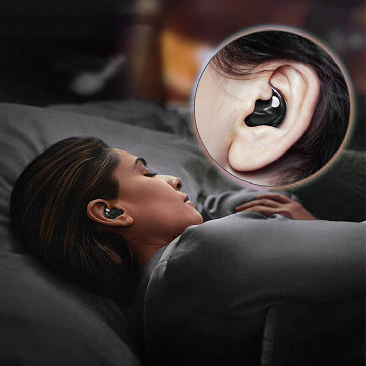 Ultra-comfortable wireless headphones for sleeping, gym, or travel; invisible design for all-night wear.