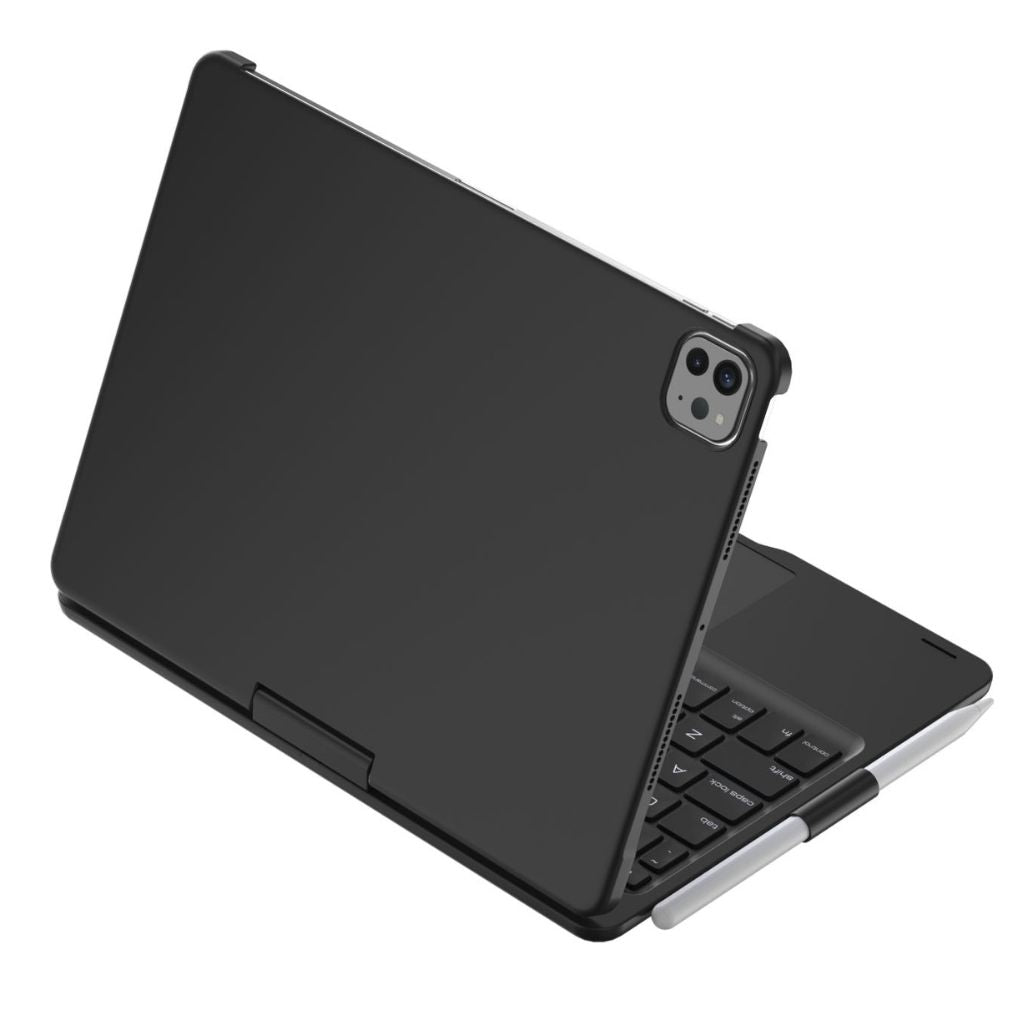 iPad tablet keyboard case with adjustable backlit keys & highly precise trackpad navigation.