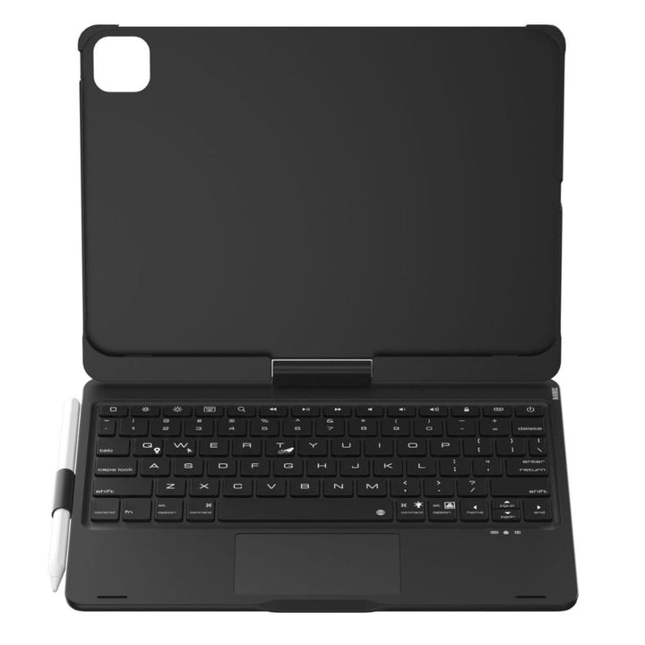 Smart iPad keyboard case with customizable backlit keys & a highly functional precision trackpad.