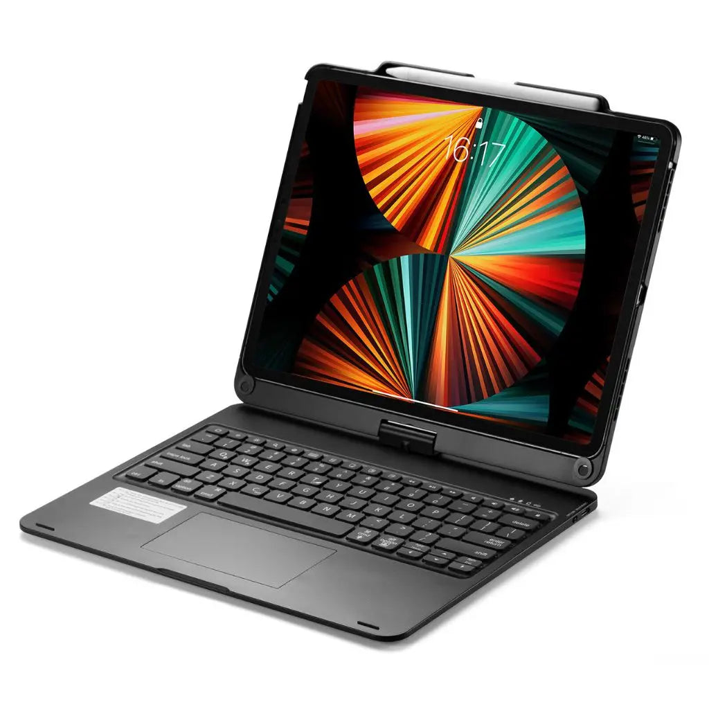 Upgrade your iPad with this keyboard case, offering backlit keys & a versatile precision trackpad.