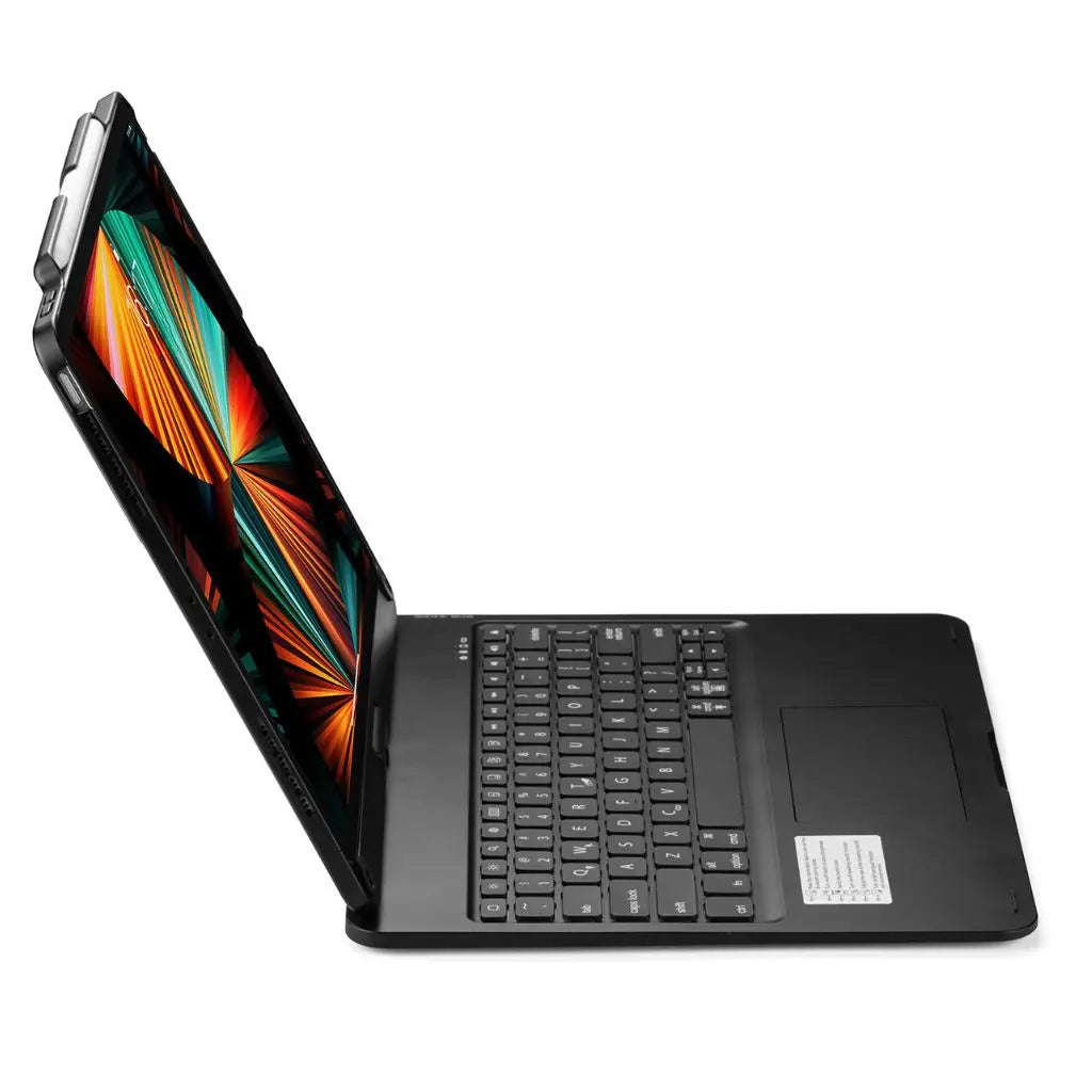 Your iPad's new best friend: keyboard case with backlit keys, precision trackpad, & protection.