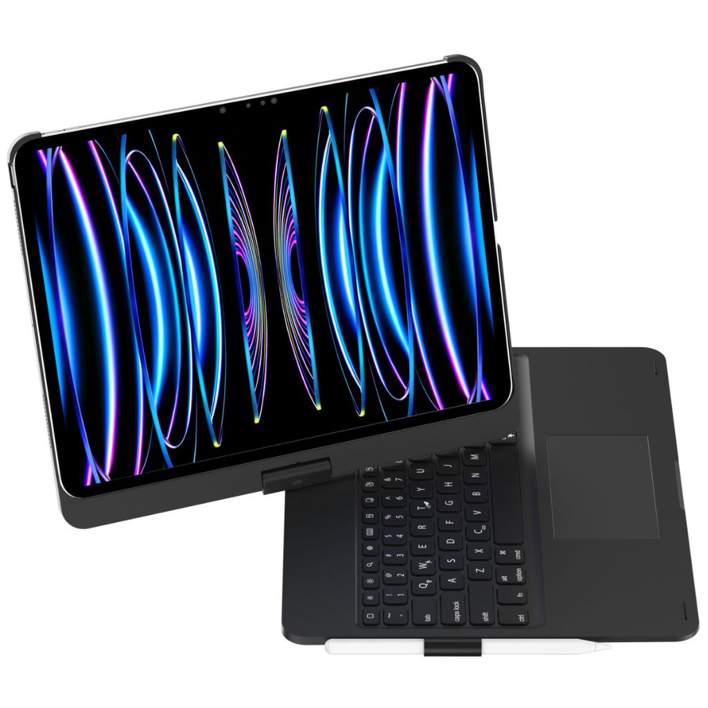 Sleek and sturdy iPad keyboard case with backlit keys & an accurate, responsive trackpad.