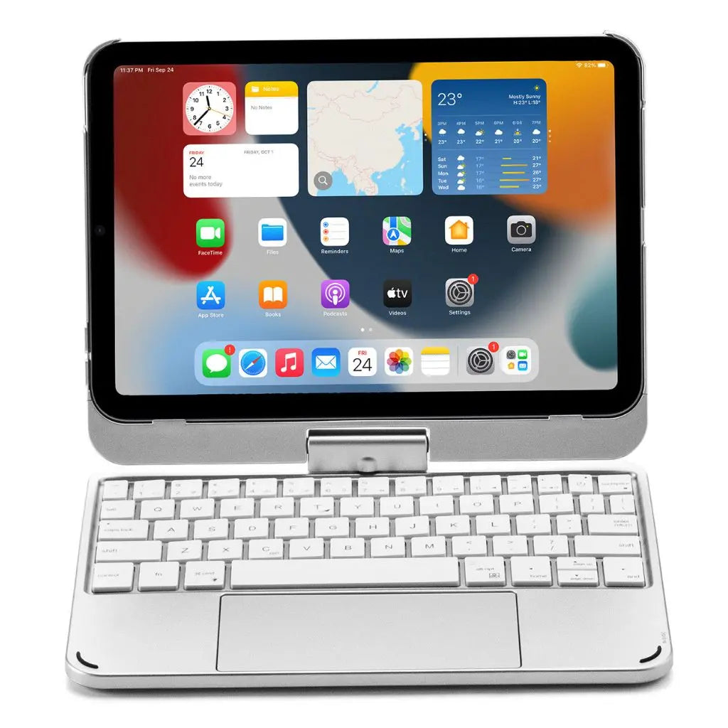 All-in-one iPad keyboard case: backlit keys, precision trackpad, & durable protection for your tablet.