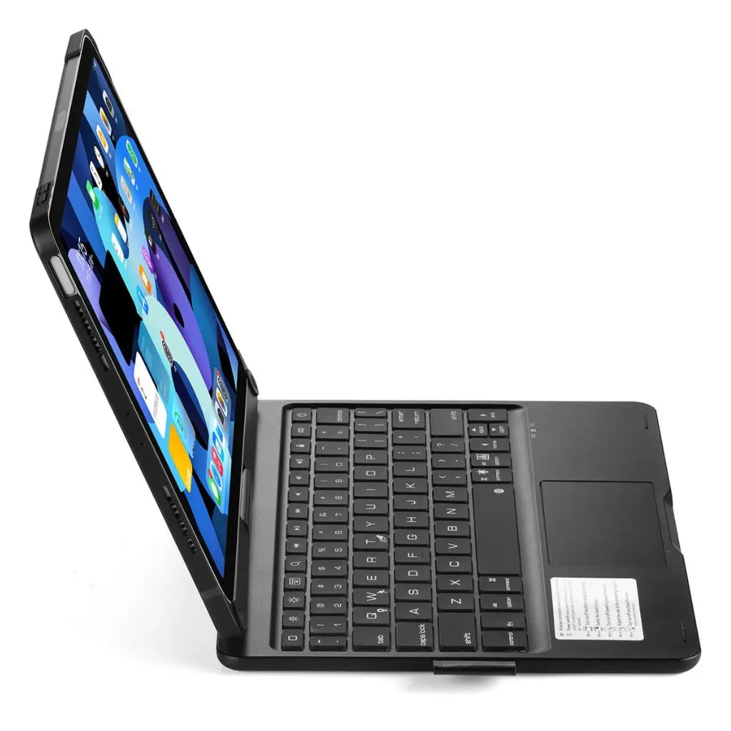 Transform your iPad into a powerful tool with this backlit keyboard case & precision trackpad.