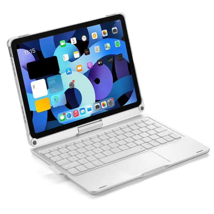 Ultimate iPad protection & productivity: keyboard case with backlit keys & precision trackpad.