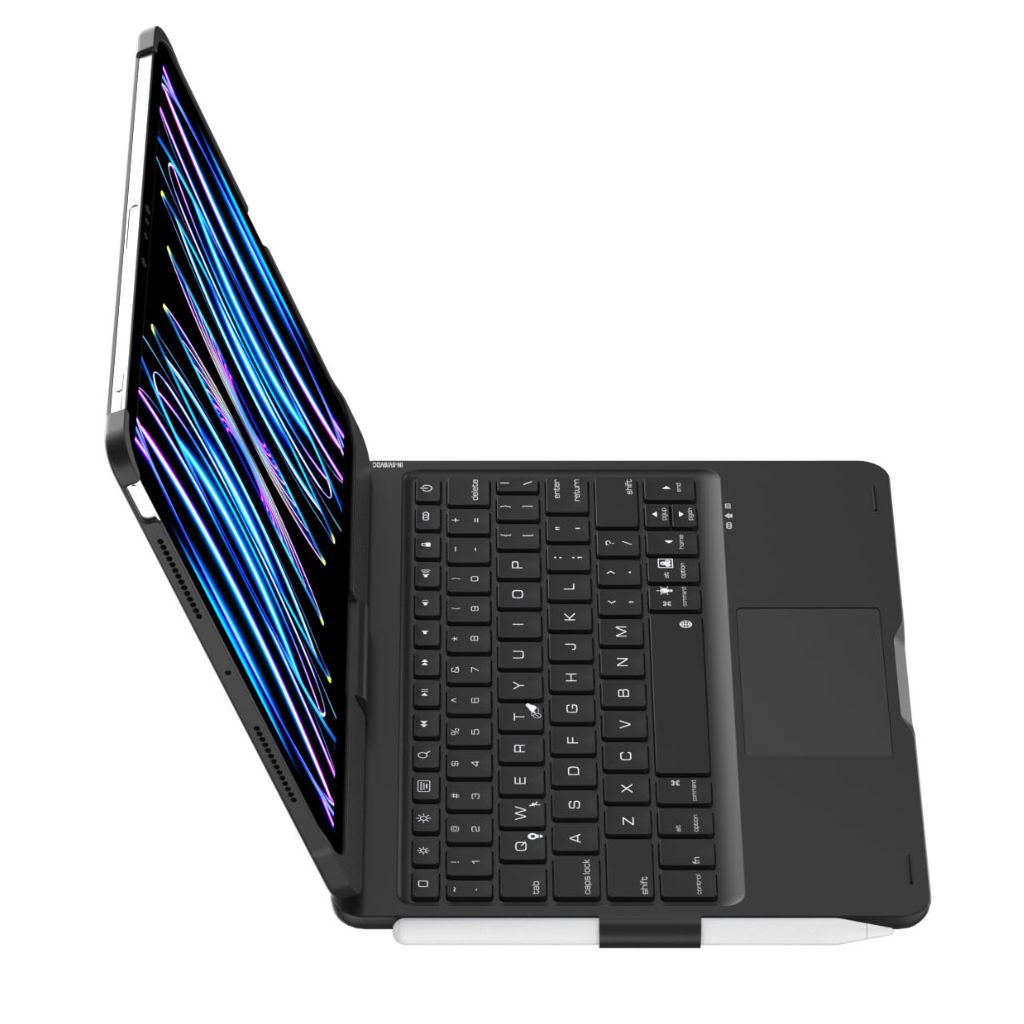 Enhance typing on your iPad with this backlit keyboard case and intuitive precision trackpad.
