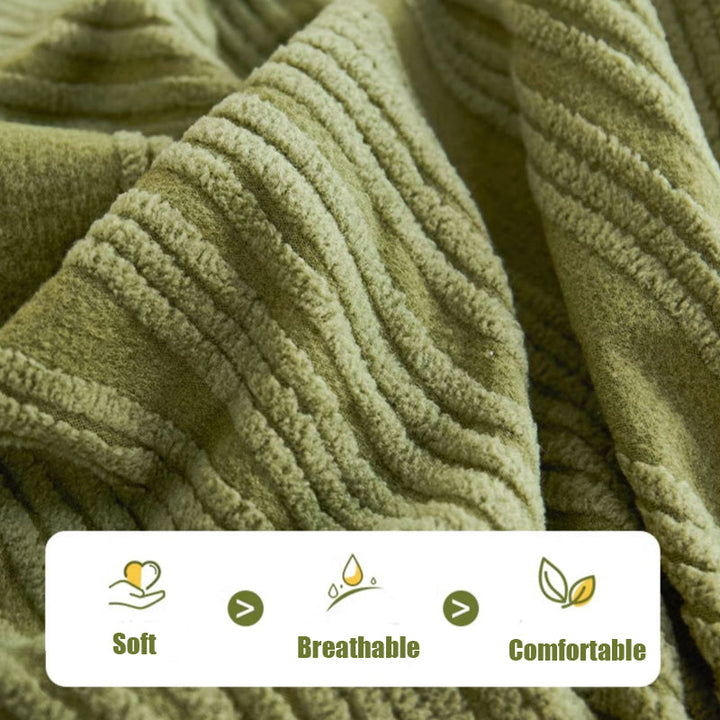 Pet-friendly jacquard couch cover, elastic & anti-scratch slipcover for living room furniture.