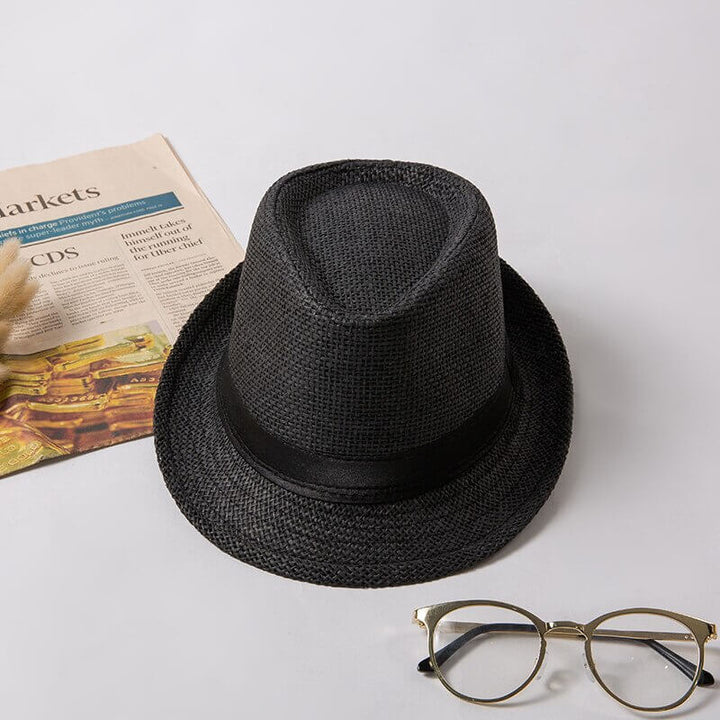 Classic khaki trilby summer hat, lightweight unisex design for all your outdoor sun protection needs.