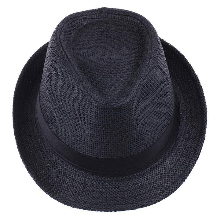 Beige classic lightweight trilby summer hat, unisex fashion accessory for travel & outdoor sun protection.