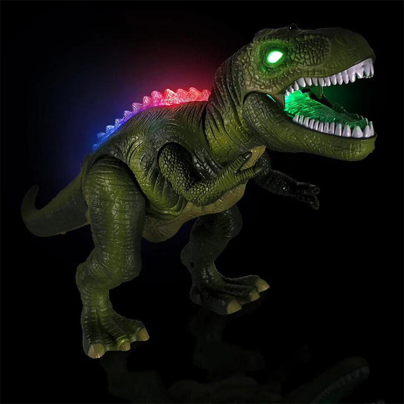 Kid's remote control walking dinosaur toy. Interactive electronic T-Rex for boys & girls, promoting imaginative play.