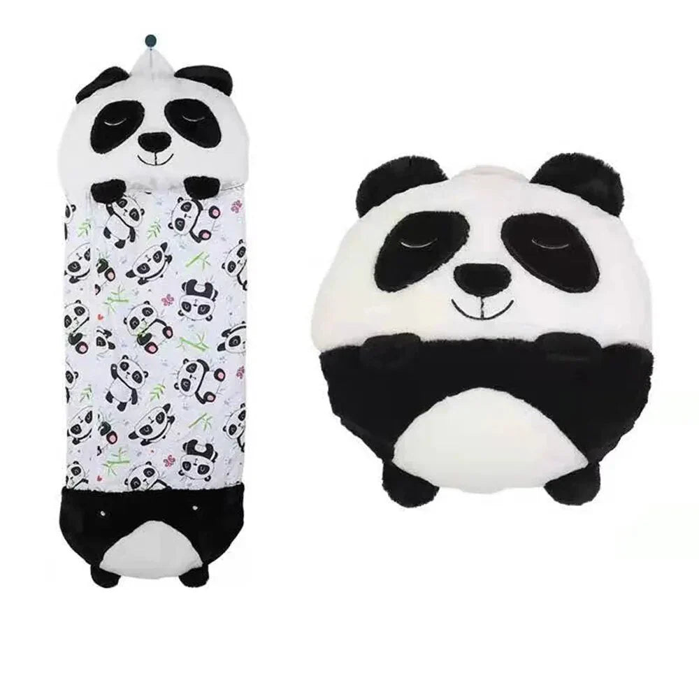 Fun dragon kids' sleeping bag & cuddle toy for play, naps & sleepovers. A versatile child nap mat.