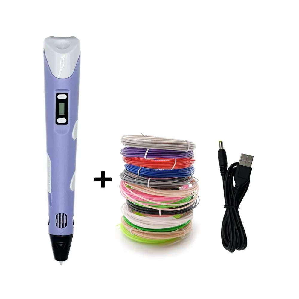 Fun 3D drawing pen for kids, inspires creativity & art. Educational toy with LCD screen for crafting unique 3D models.