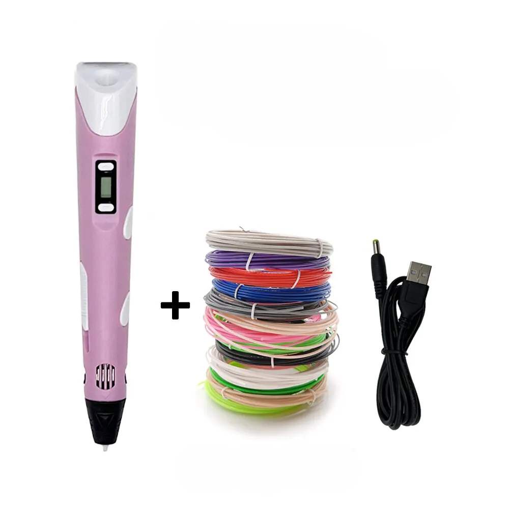 Educational 3D drawing pen for kids. LCD screen guides children's creative fun, a perfect art and craft drawing tool.