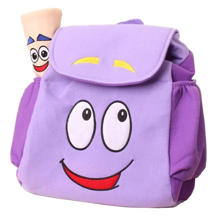 Dora the Explorer adventure backpack for kids, featuring a cool map and durable design for school.