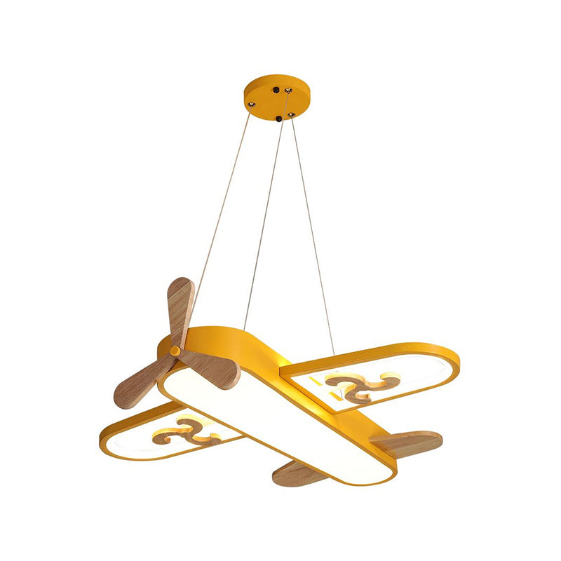 Whimsical airplane LED ceiling light, a dimmable pendant perfect for boys' or girls' bedrooms, nursery, or youth room decor.
