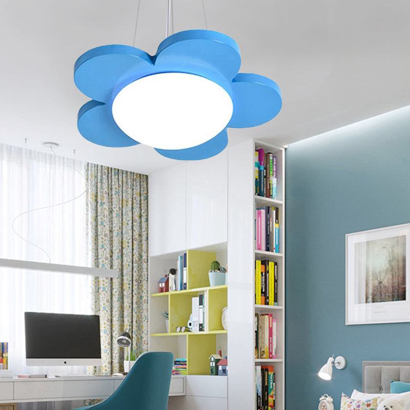 Stylish flower petal LED light, brightens children's bedrooms and nurseries.