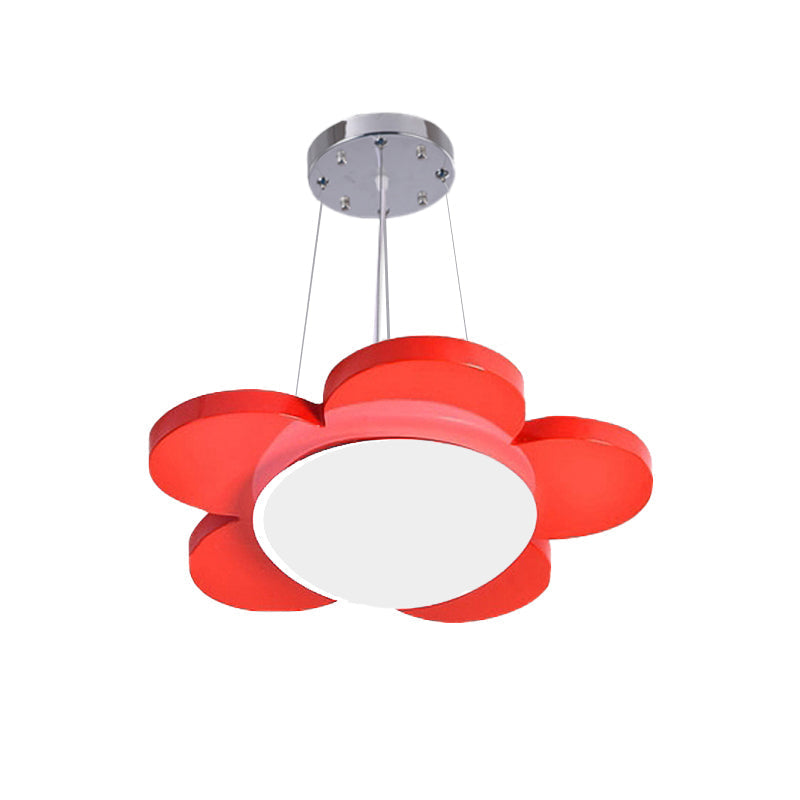 Fun flower-shaped LED ceiling lamp, creative decor for kids' spaces.