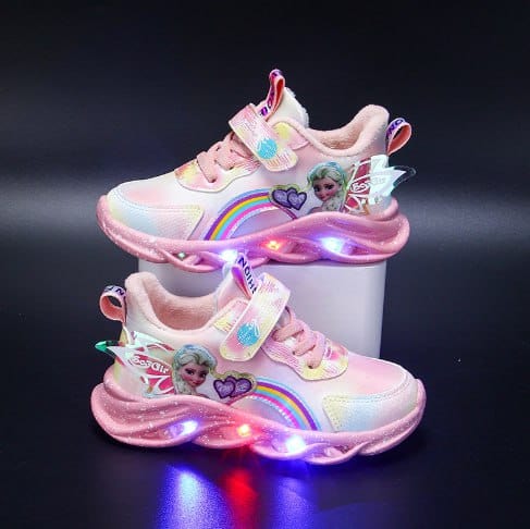 Comfortable GlowStride LED sneakers, light-up shoes for kids, perfect for all-day play.