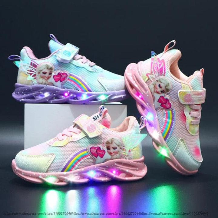 Bright LED shoes for kids, GlowStride light-up sneakers for active play & comfort.