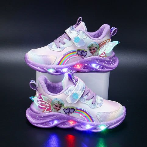 Boys' active wear LED sneakers, GlowStride light-up shoes for comfort & play.