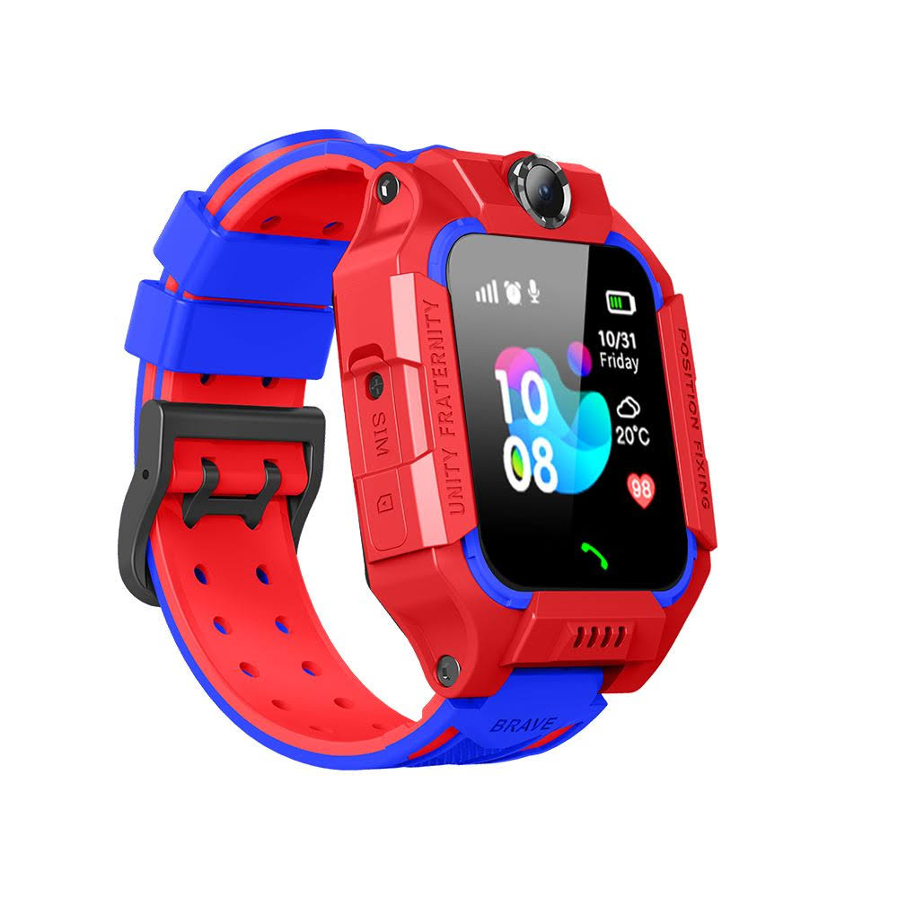Kids GPS tracker smartwatch with camera & SOS alarm for child safety. Durable, anti-lost smart watch for communication.