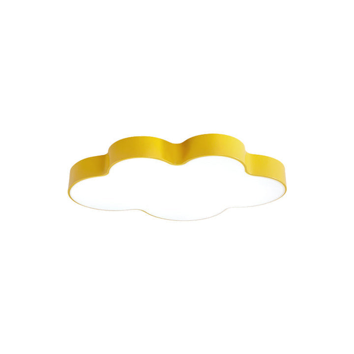 Kids' room yellow LED ceiling light, playful design with adjustable color, perfect for nursery & children's spaces.