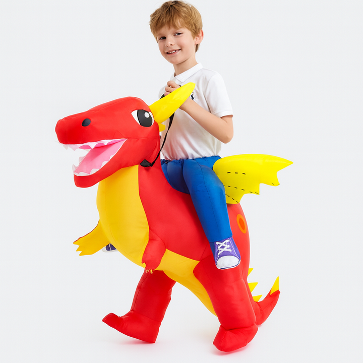 Green dinosaur costume for kids, a complete play set for roaring fun and creative children's dress-up.