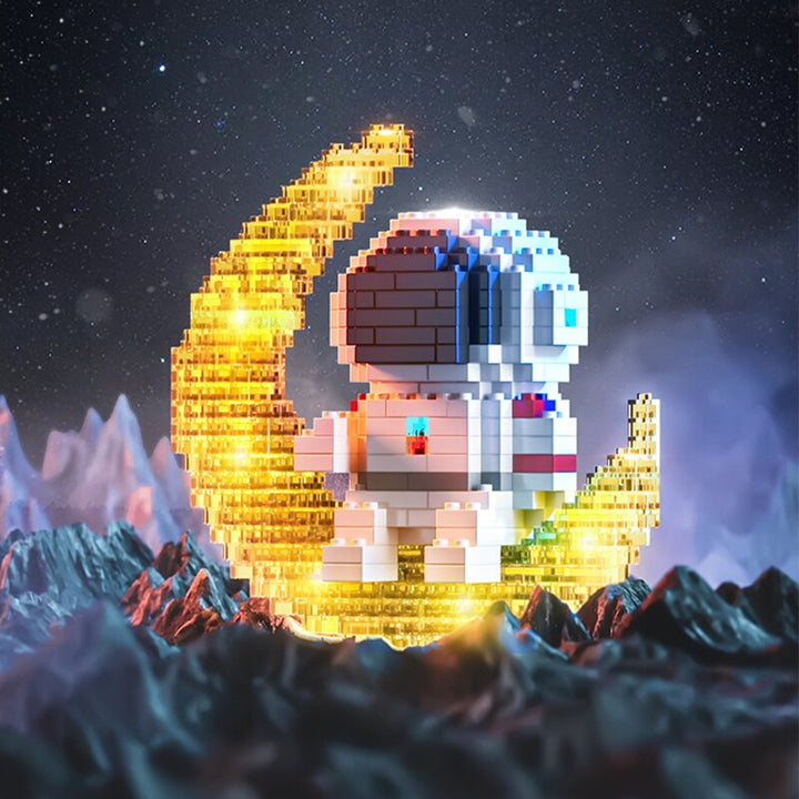 Educational astronaut building blocks for kids, inspiring space exploration & creative galaxy construction fun.