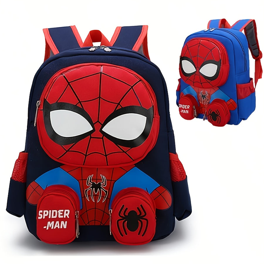 Kids' Spider-Man 3D backpack for school. Large capacity, durable design, perfect for daily use.