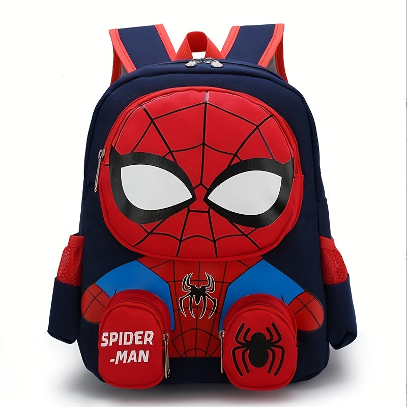Dynamic Spider-Man 3D kids' backpack. Durable, large capacity for school supplies and gear.