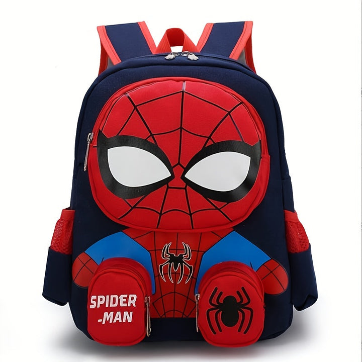 Dynamic Spider-Man 3D kids' backpack. Durable, large capacity for school supplies and gear.