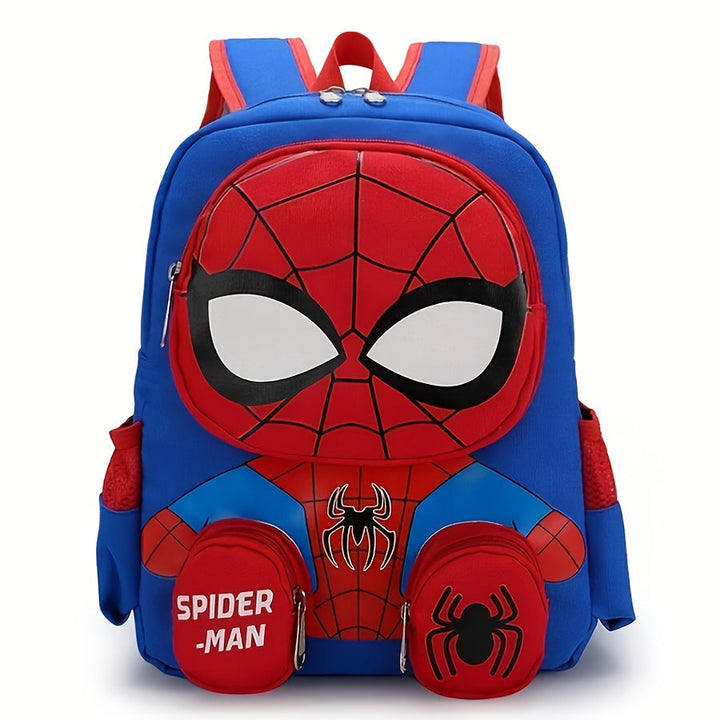 Vibrant Spider-Man 3D kids' school backpack. Features large capacity & durable construction.