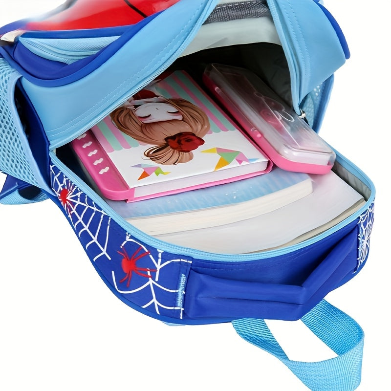 Comfortable Spider-Man children's backpack, perfect for carrying school supplies & adventure gear.