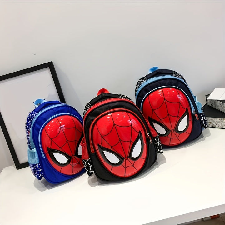 Vibrant red & blue Spider-Man hero backpack, a fun school bag for young fans.