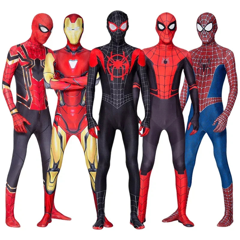 Kids' vibrant superhero costume with cape & mask, ideal for Halloween, dress-up & imaginative play.